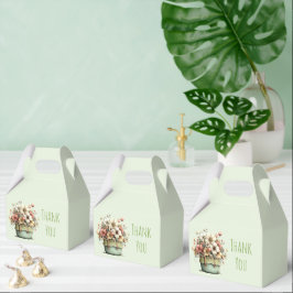 Potted Flowers Cozy Shabby Style Cute Thank You Geschenkschachtel