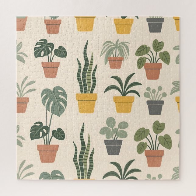 Potted Houseplants Pattern (Vertikal)