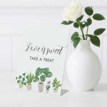 Potted Pflanze Brautparty Liebe ist Sweet Favorits