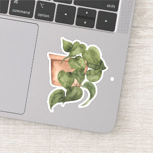 Potted Pflanze - Green Zuhause Sticker