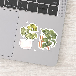 Potted Pflanze - Green Zuhause Sticker