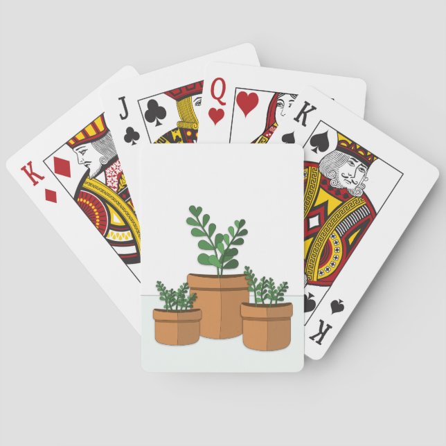 Potted-Pflanze Spielkarten (Rückseite)