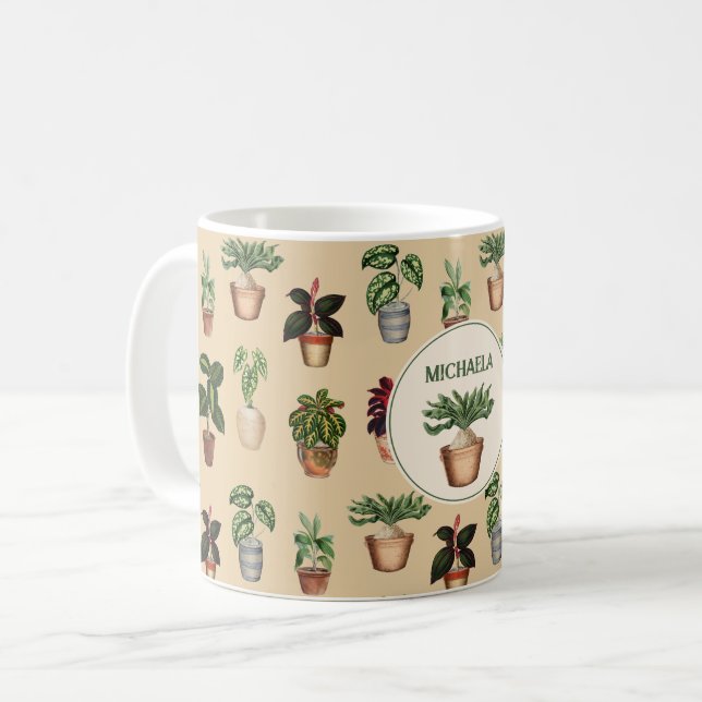 Potted Pflanze Terracotta Pots Name Kaffeetasse (Vorderseite Links)