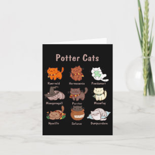 Potter Cats für Katzen Liebhaber Karte