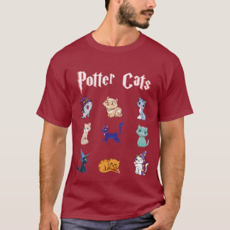 Potter Cats Niedlich Harry Pawter Kitten Geschenk T-Shirt