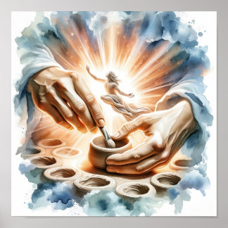Potter und Clay Christlich Art Poster