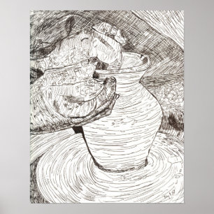 Potter und Pot Poster