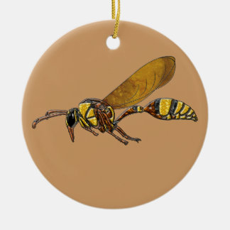 Potter Wasp Keramikornament