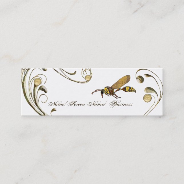 Potter Wasp Mini Visitenkarte (Vorderseite)