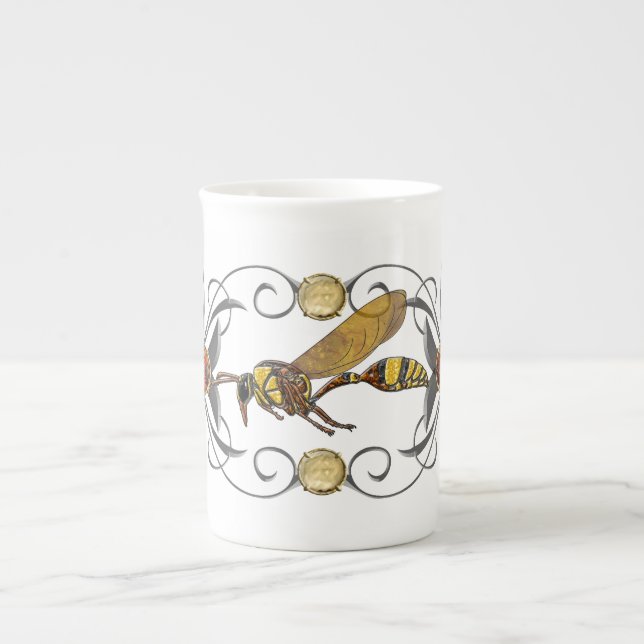 Potter Wasp Prozellantasse (Vorderseite)