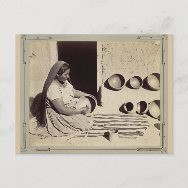 Potterie der Frau - 1879 Postkarte (Vorderseite)