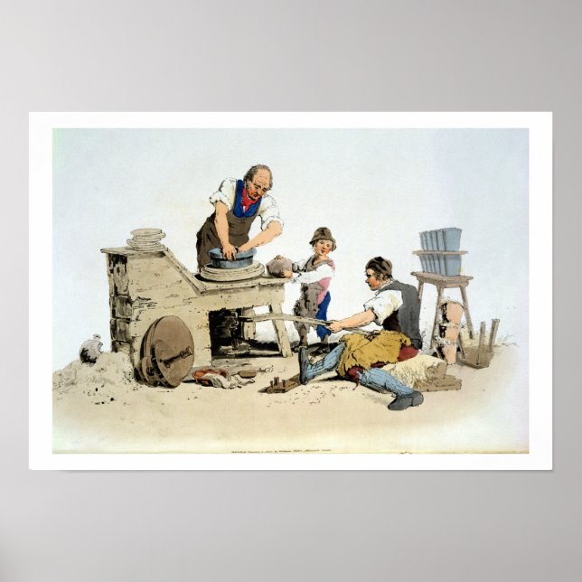 Potters, aus "Kostüm von Großbritannien", publishe Poster (Vorne)