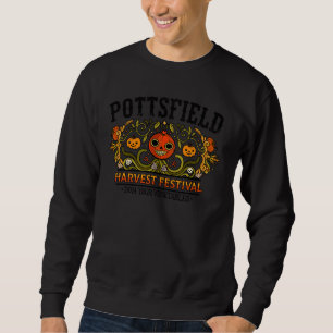 Pottsfield Harvest Festival Dark Spooky Pumpkin Ha Sweatshirt