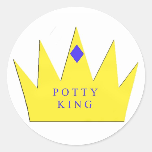 Pottty King Sticker (Vorderseite)