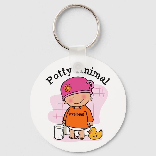 Potty Animal Girl Schlüsselanhänger (Vorderseite)
