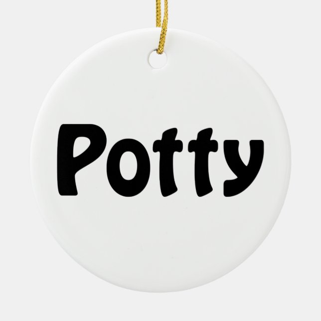 Potty Keramik Ornament (Vorne)