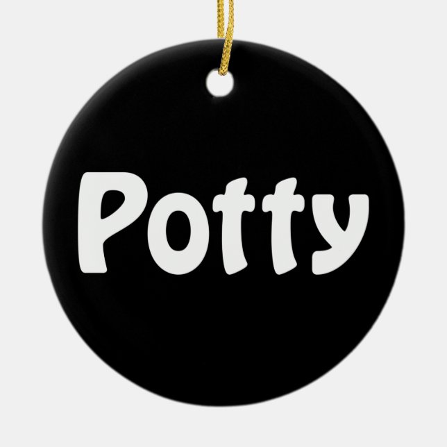 Potty Keramik Ornament (Vorne)