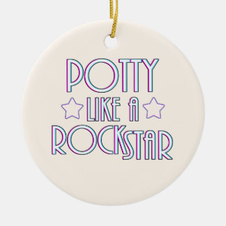 Potty like a Rock Star Keramik Ornament