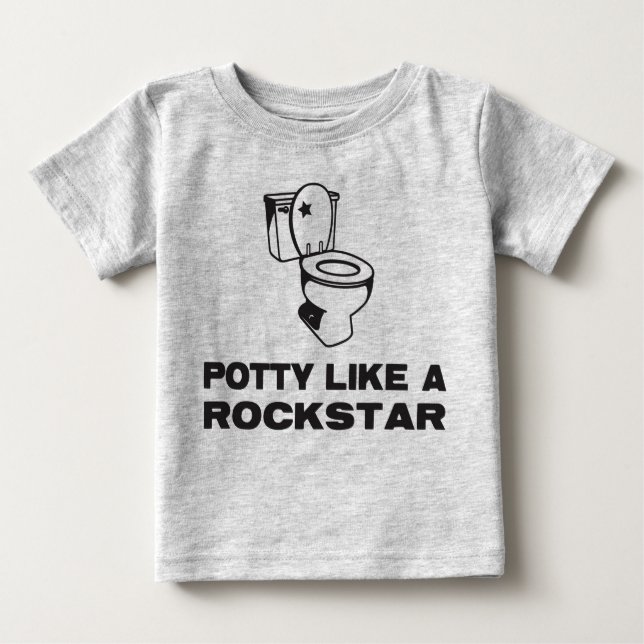 Potty mögen ein Rockstar Shirt (Vorderseite)