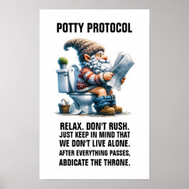 POTTY-PROTOKOLL ohne Rahmen Poster