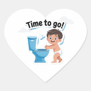 Potty Time Kids Sticker für Jungen