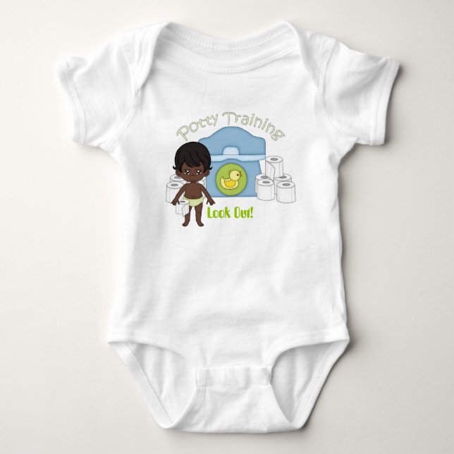 Potty Training Baby Bodysuit Strampler (Vorderseite)