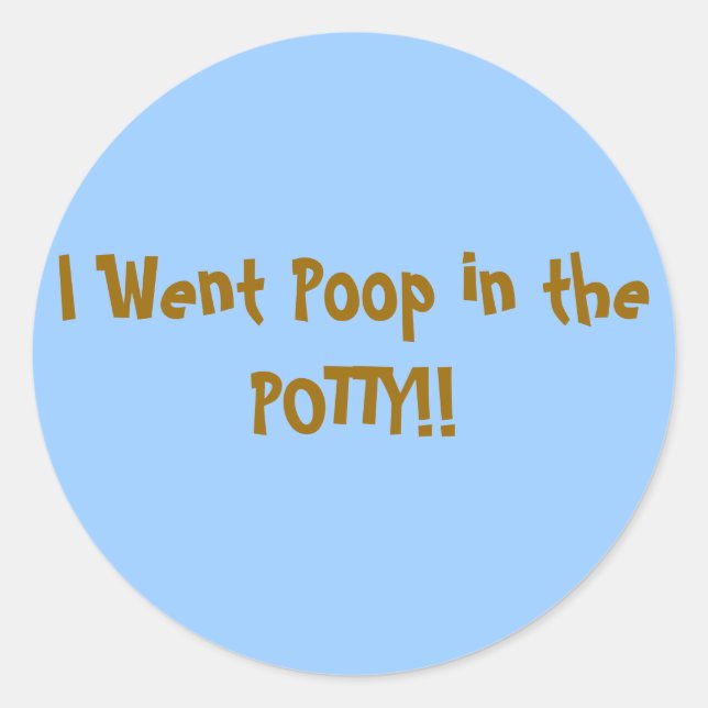 Potty Training Sticker (Vorderseite)