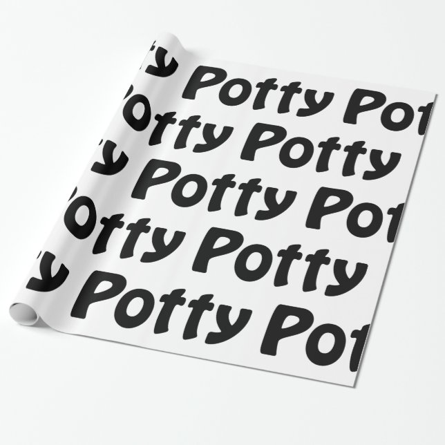 Potty Wrapping Paper Geschenkpapier (Ungerollt)