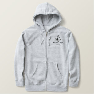 Potunk Häuschen gestickter Reißverschluss Hoodie Bestickter Hoodie