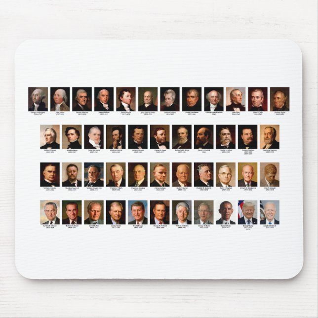 POTUS-Porträts-Mauspad Mousepad (Vorne)