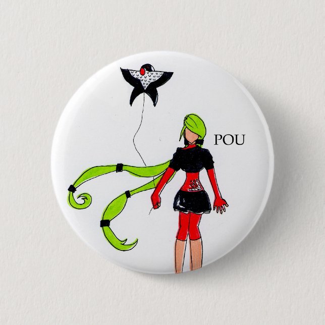 Pou Button (Vorderseite)