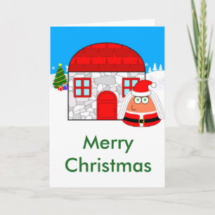 Pou Christmas Card Feiertagskarte