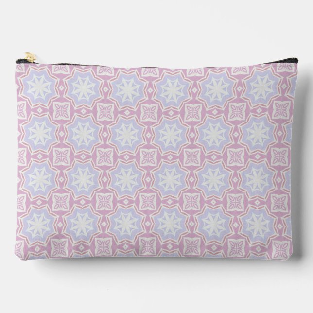 Pouch - Pink & Lavendel Zubehörtasche (Vorderseite)
