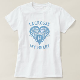Poudre bleu crosse Mon Coeur T-shirt