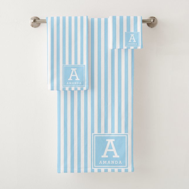 Poudre Bleu Tirages de Cabane Monogramme Initiale (En situation)