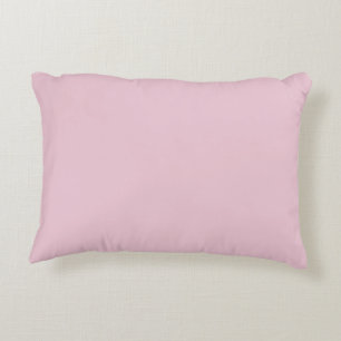 poudre rose clair couleur uni coussin