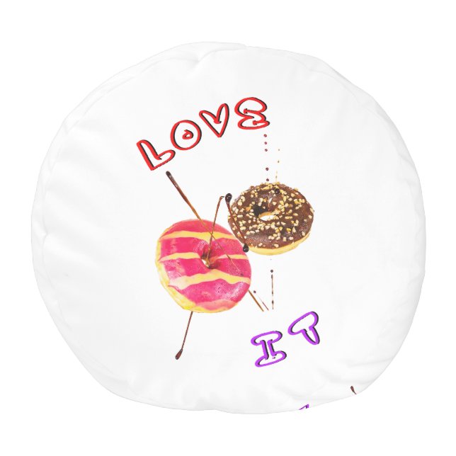Pouf Love It Doughnut 2 juin Valentines Journée mondial (Bas)