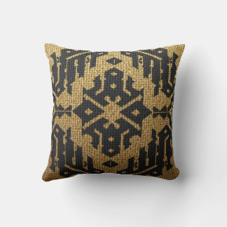 Pouf mit einem antiken Bild Kissen