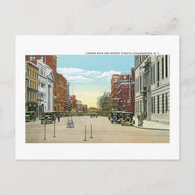 Poughkeepsie, NY Postkarte (Vorderseite)