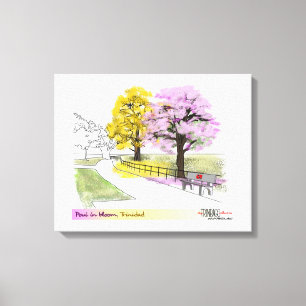 Poui in Bloom Leinwanddruck