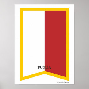 Pouilles Apuglia Italie Région Poster