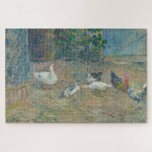 Poulailler à la maison rouge, Pontoise by Pissarro