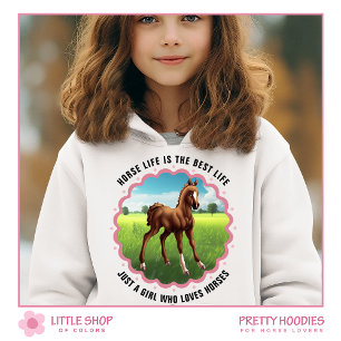 Poulain Brun Fille Personnalisable