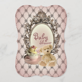 poule à cornes teddy ourson invitation à la douche