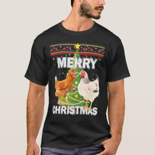 Poule de Noël Sweat Ugly Merry Christmas Chi