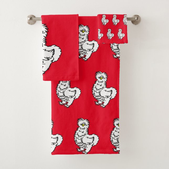 Poulet blanc de Silkie (En situation)