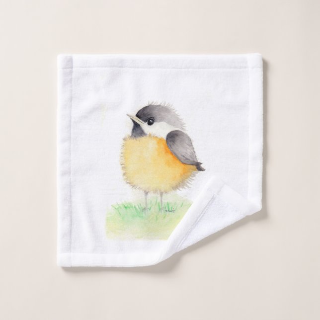 Poulet d'aquarelle (Gant de toilette)