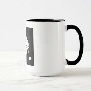Poulet et oeuf de sciage victorien sur la Mug