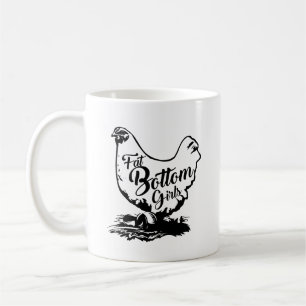 Poulet Hen Gras Oeuf Fond Cafe Mug