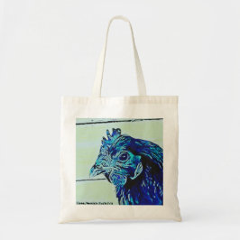 Poulet stylisé #1 Sac fourre-tout violet